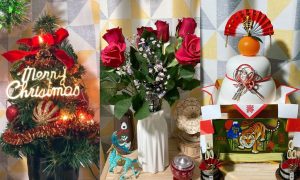 2021年12月と新年の季節飾り